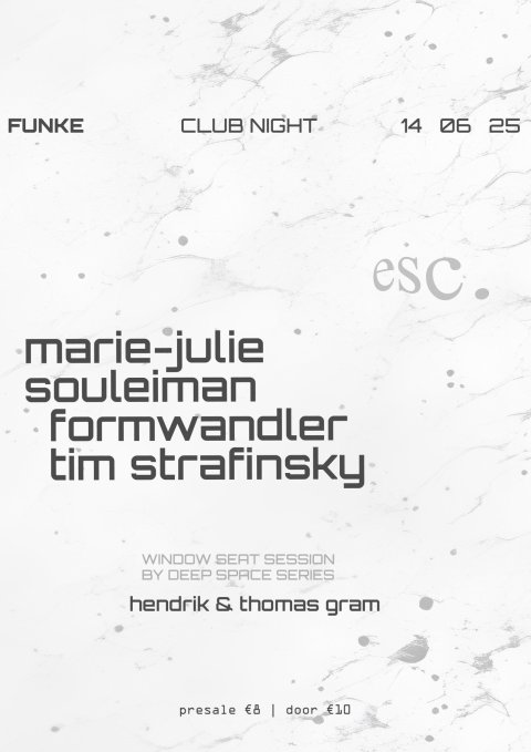 esc. @ funke with Marie-Julie and Souleiman