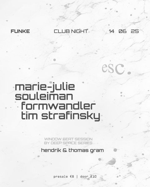 esc. @ funke w/ Marie-Julie and Souleiman